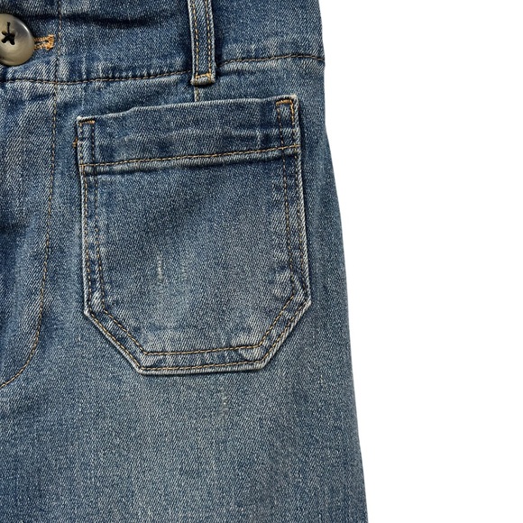 Anthropologie Pilcro women’s Skipper Jeans 25 blue crop wide leg high rise - Picture 8 of 13